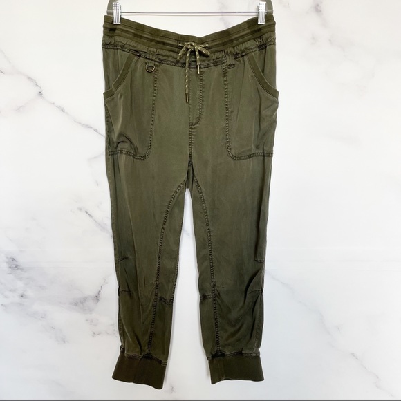 Anthropologie Pilcro Mallory Green Jogger Pants - Picture 5 of 13
